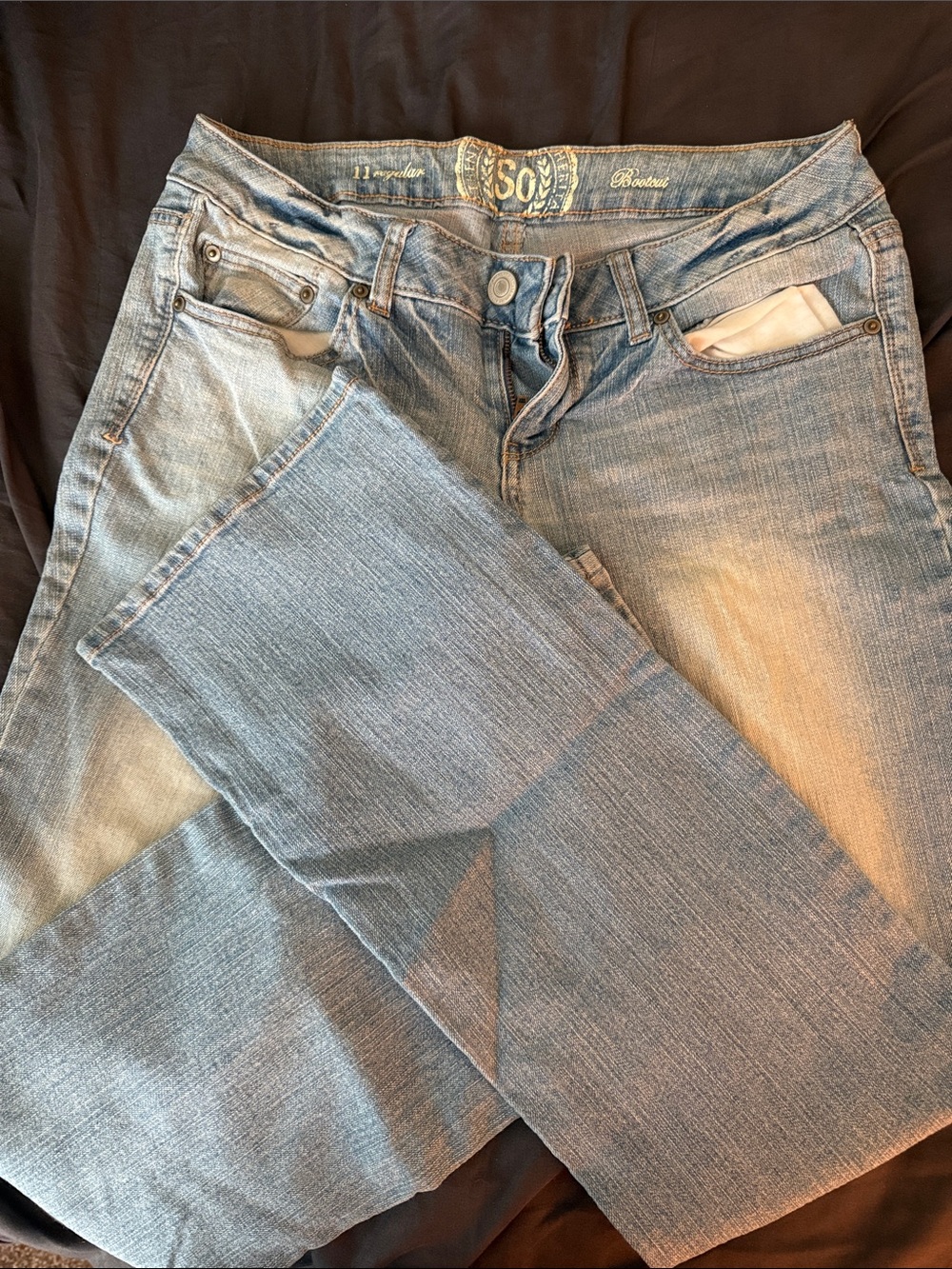 SO Women's Light Blue Bootcut Jeans